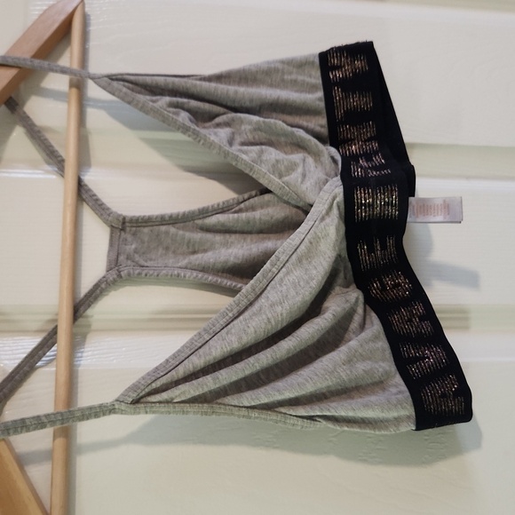 Savage x Fenty Grey Black Cotton Bralette Large - Picture 5 of 6